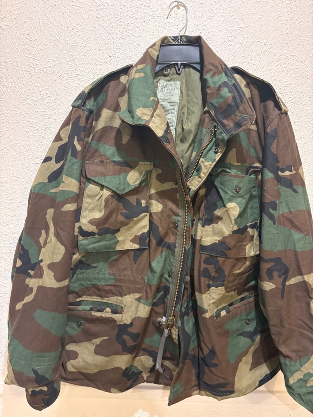 Classic Woodland Camo Field Jacket - Green/Brown - Picture 3 of 5